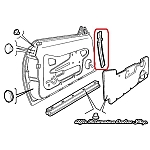Alfa GTV/Spider 916 Series Left Door Vertical Seal (Adhesive)