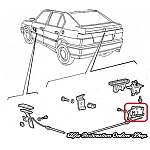 Alfa 33 907 Series Boot/Trunk Locking Mechanism Catch