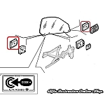 Alfa GTV/Spider 916 Series Window Regulator Mounting Metal Plate