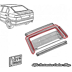 Alfa 33 907 Series Rear Windscreen Internal Plastic Trim