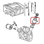 Alfa 33 907 Series IE Models Plastic Oil Filler Tube/Oil Vapor Separator
