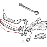 Alfa GTV/Spider (916 Series) Upper Radiator Crossrail