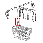 Alfa 155 2.0 Twin Spark 8V Spark Plugs Set (CHAMPION)