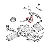 Alfa 33 907 Series Heater Hose (Inlet/with AC)