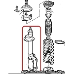 Alfa 164 2.0 TB/3.0 V6 24V Rear Shock Absorbers (Sachs)