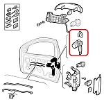 Alfa 146 Right Door Lock Cylinder