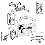 Alfa 146 Front Left Door Lock Cylinder/Rod