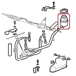 Alfa 75/145/146/155/164/RZ/SZ/Spider Power Assisted Steering Fluid Tank
