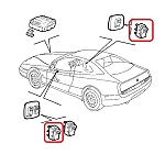 Alfa GTV/Spider Phase 1 Power Windows Switch
