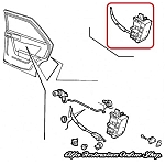 Alfa 155 Rear Right Door Locking Mechanism