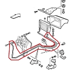 Alfa GTV 916 Phase 1 2.0 V6 TB Oil Cooler Hose