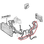 Alfa GTV Phase 1 Air Conditioning Hose (High Pressure/Condenser to Evaporator)