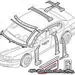 Alfa 156 Left Side Sill Inner Reinforcement Panel