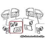 Alfa 155 Front Left Door Power Window Switch (LHD)