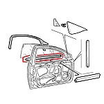 Alfa 156 Front Left Door Horizontal Window Trim (Exterior Side)