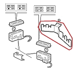Alfa 156 Series 1 Engine Bay Relay Bracket