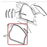 Alfa GTV Right Door Seal