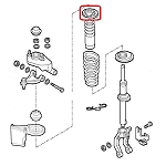 Alfa 147/156/GT Front Suspension Spring Upper Rubber Mount/Ring
