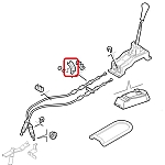 Alfa 147/156/GT Gear Lever Cables Support Bracket (On Steering Rack)