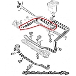 Alfa 156 1.6/1.8/2.0 TS All Models LHD Power Assisted Steering High Pressure Hose (Pump to Steering Rack)