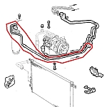 Alfa 156 Air Conditioning High Pressure Hose (Filter/Dryer)