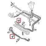 Alfa 156 All Models (Twin Spark, V6, TD) Power Assisted Steering Pipes Fixing Clip (LHD/RHD)
