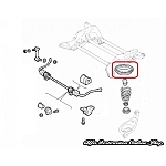 Alfa GTV/Spider 916 Series Rear Suspension Spring Rubber Mount/Ring
