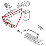 Alfa 147/156/GT 2.5/3.2 V6 Fuel Vapor Nylon Hose (Charcoal Canister)