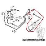 Alfa 166 2.5/3.0 V6 24V Fuel Vapor Charcoal Canister Piping