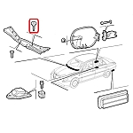 Alfa 147 Bumper/Lancia Y & Thesis Windscreen Wiper Grille Screw