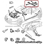 Alfa GTV/Spider Phase 2 Left Door Wiring Loom