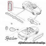Alfa GTV/Spider 916/939 Series "F" Badge (by Pininfarina)