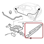 Alfa 147/Brera Rear Windscreen Wiper Arm