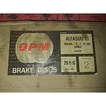 Alfasud/Sprint Front Disk Brakes Set OPM (Inboard Brakes/4 Bolts)
