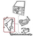 Alfa 75/Milano Front Right Door Electric Window Regulator (FISPA/No Motor)