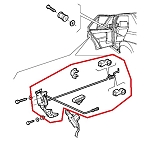 Alfa 75/Milano Rear Right Door Locking Mechanism