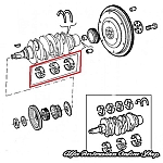 Alfa 33/Alfasud/Sprint Crankshaft Bearings (+ 0.25 mm Oversize)