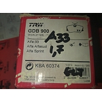 Alfa 33 905/907 Series Vented Disks Front Brake Pads (TRW)