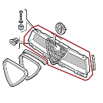 Alfa 155 Radiator Grille (Predisposed for Painting)