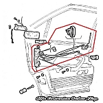 Alfa 164 Rear Left Door Locking Mechanism