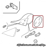 Alfa 156 All Models Right Door Rearview Mirror Glass