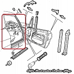 Alfa Spider S3/S4 115 Series Right Door Seal