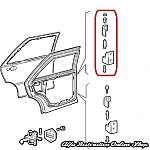 Alfa 155 Front/Rear Left Door Upper Hinge