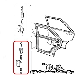 Alfa 155 Front/Rear Right Door Lower Hinge