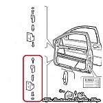 Alfa 155 Front/Rear Right Door Lower Hinge