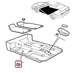 Alfa GTV/Spider Floor Mat Clip Kit