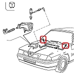 Alfa 33 907 Series Front Windscreen Washer Fluid Sprinkle