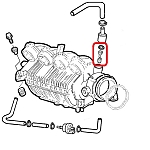 Alfa 145/146/156/147 TS Oil Breather Valve (Pin, Spring & O-ring)