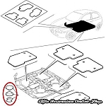 Alfa 147 Floor Mat Clips Kit (Beige Color)