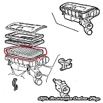 Alfa 33/Sud/Sprint/145/146 Twin Carburetor/IE Air Filter (Filtron)